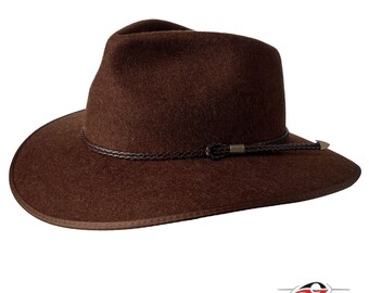 THE WELLINGTON Wide Brim Fedora Hat Made From Australian  display picture 3