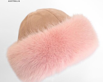 RUSSIAN STYLE Fur Hat, Elegant Warm Cossack Hat, Possum Imitation