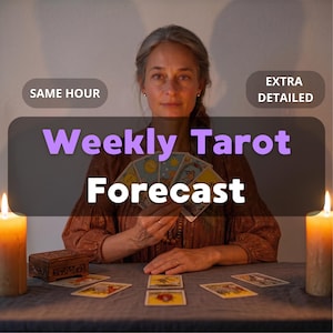 Same Hour Weekly Tarot Forecast, 7-Day Energy Guide, Daily Card Reading, Week Ahead Honest Insight, Quick Tarot Reading