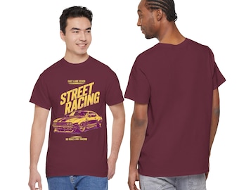 Street Racing Muscle Car T-Shirt | Vintage Drag Racing Graphic