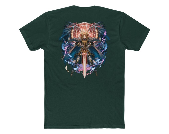 Winged Valkyrie Sword Graphic Tee | Mythic Warrior Back Print