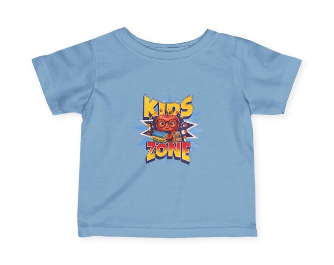 Kids Zone Apple Back to School Toddler T-Shirt, Pop-Art First Day Outfit