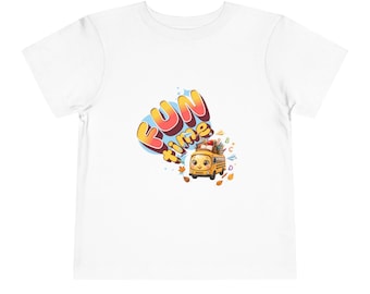 Fun Time School Bus Toddler Tee, Back to School Shirt, Preschool Kindergarten Student Gift