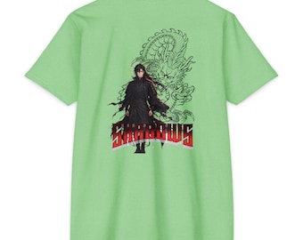 Shadow Warrior Anime T-Shirt, Japanese Dragon Streetwear Tee (Cotton Blend)
