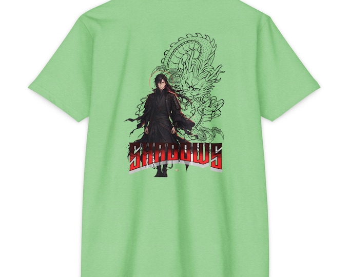 Shadow Warrior Anime T-Shirt, Japanese Dragon Streetwear Tee (Cotton Blend)