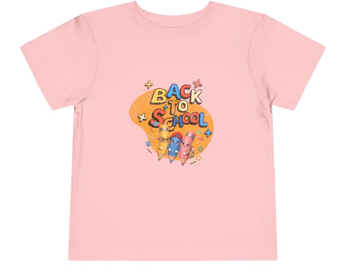 Back to School Pencil Kids T-Shirt: Colorful First Day Outfit, Toddler Preschool Tee