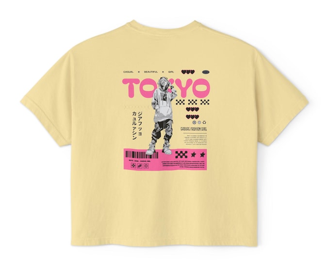 Tokyo Cyberpunk Girl Tee | Vaporwave Anime Graphic T-Shirt