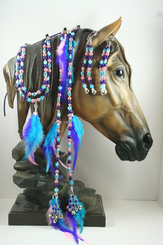Items similar to Horse, Extentions, Beaded, Mane, Saddle/Bridle Clips, Tack on Etsy