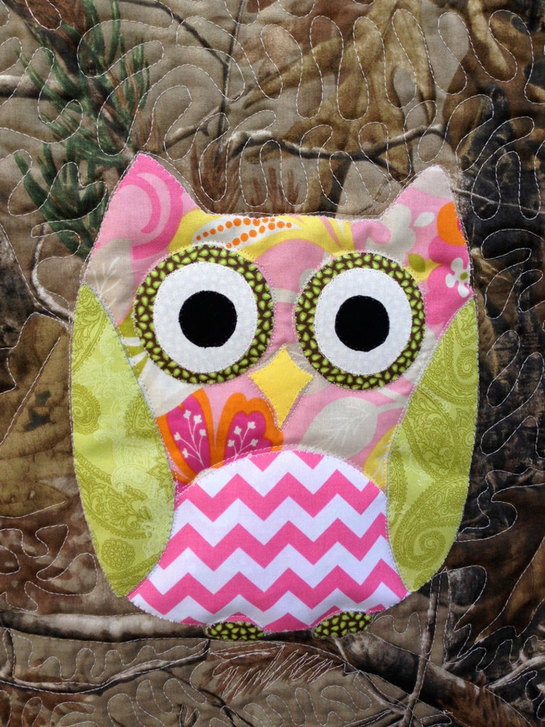 Baby Camoflage Owl Quilt FREE SHIPPING to continental US image 2