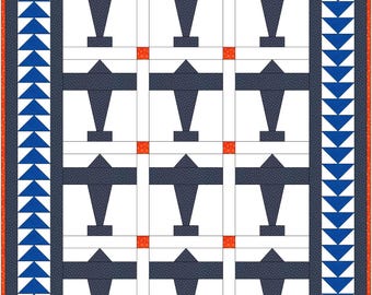 Baby Boy Airplane Quilt PATTERN - PDF - Throw Quilt - Boy - EASY - Etsy