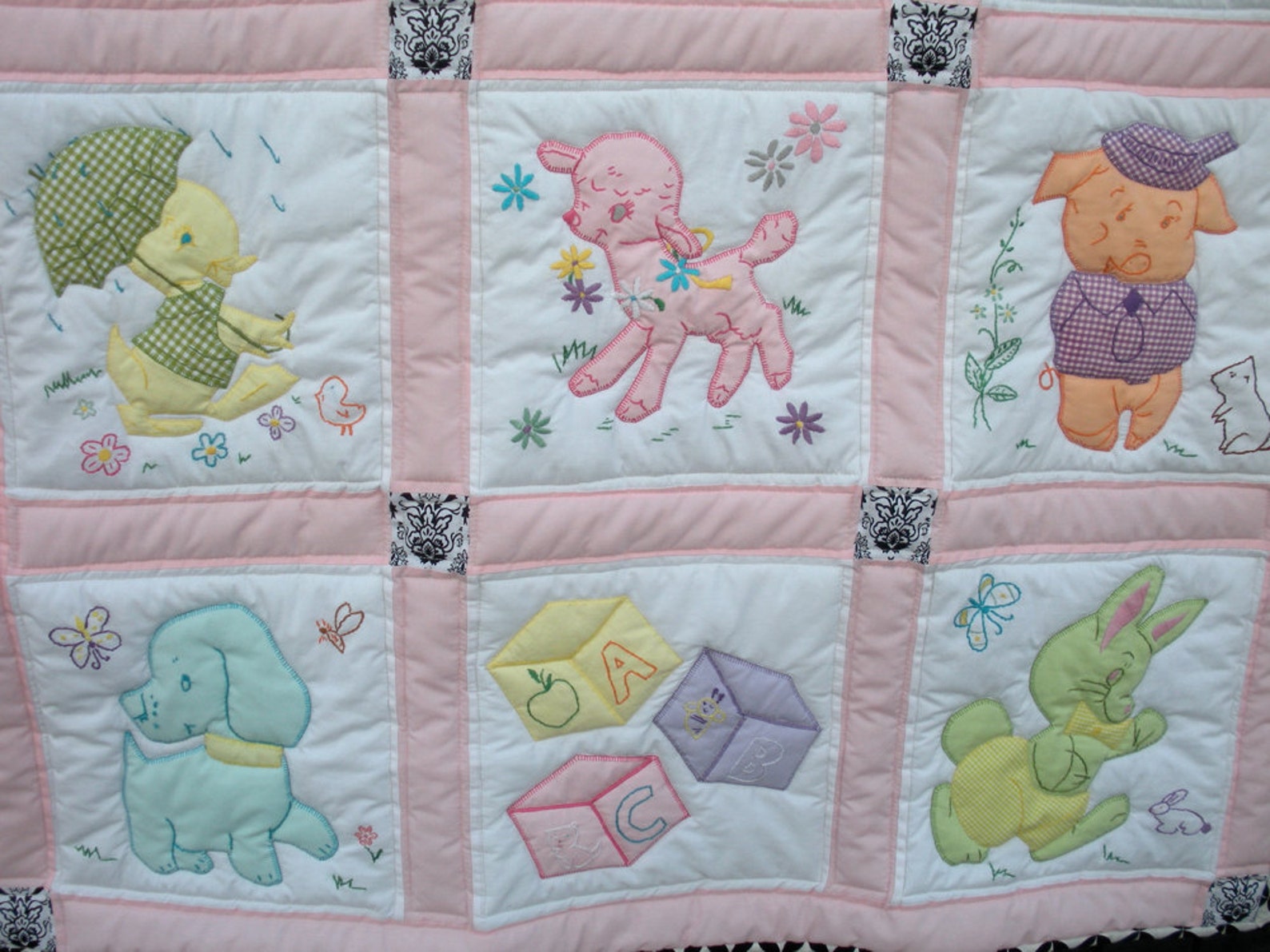Vintage Baby Quilt Pattern Etsy
