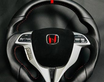 Volante personalizado compatible con Honda Accord 2008–2012 de 8.ª generación – Repuesto