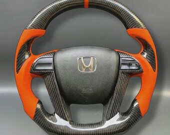 Honda Accord 2008–2012 Carbon Fiber Steering Wheel | Flat Bottom OEM 8th Gen