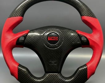 TRD Carbon Fiber Steering Wheel for Toyota Celica, MR2 SPYDER, Supra MK4 JZA80
