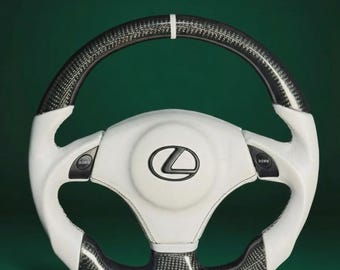 Volante de fibra de carbono auténtica compatible con los modelos SC300, SC400, IS300 e IS200.