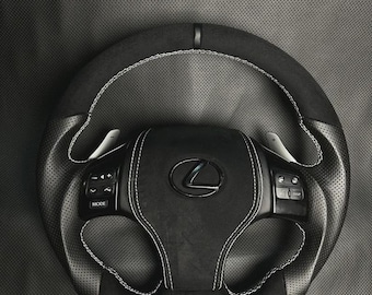 Volante Lexus IS 2006-2013 / IS250 IS350 IS-F / Actualización personalizada de cuero Alcantara