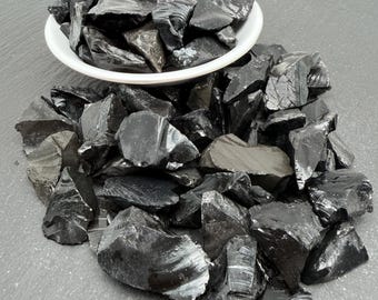 Small Obsidian Raw Stone - Rough Crystal, Rock Specimen, Collectible Stone