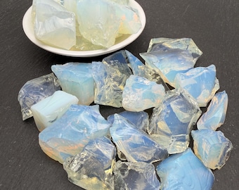 Opalite Raw Stone - Rough Crystal, Collection Gemstone Gift, Crystal Supplies, Bulk Rocks