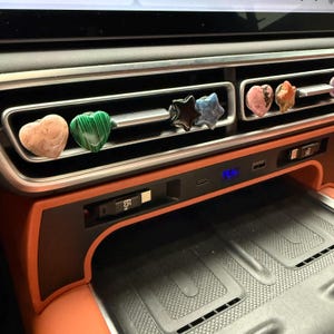 Gemstone Car Vent Clip - Crystal Car Diffuser, Heart & Star, Energy Gift