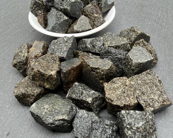 Diorite Raw Stone - Genuine Rough Crystal, Collection Mineral Gift, Gemstone Supplies, Bulk Rocks