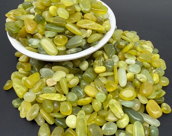 Serpentine Crystal Chips - Gemstone Chip, DIY Jewelry Making, Bulk Rocks Mineral (7-12mm)
