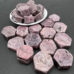 Red Corundum Ruby Stone - Rough Gemstone, Collection Crystal Gift, Crystal Supplies, Bulk Rocks