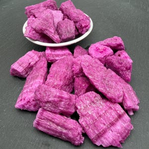 Ruby Corundum Raw Stone - Genuine Rough Crystal, Collection Mineral Gift, Gemstone Supplies, Bulk Rocks