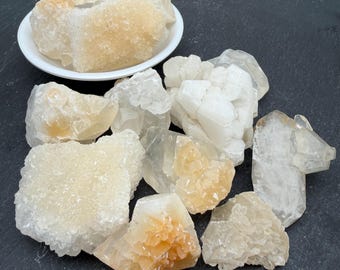 Quartz Cluster Stone - Rough Clear Crystal, Collection Gemstone Gift, Crystal Supplies, Bulk Rocks