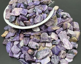Charoite Crystal Chips - Mini Gemstone Chip, DIY Jewelry Making, Bulk Rocks Mineral (7-12mm)