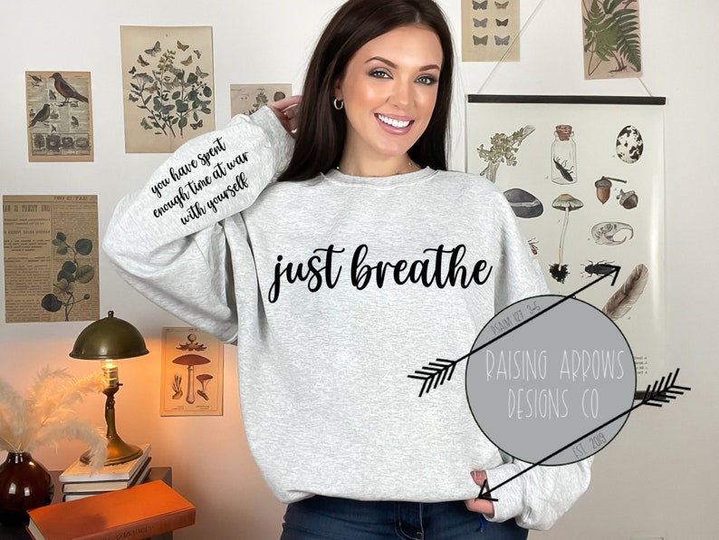 Just Breathe You Have Spent Enough Time at War With Yourself PNG - Etsy