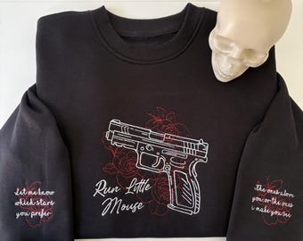Haunting Adeline, Hunting Adeline Inspired Embroidered Hoodie | Dark Romance Book Sweatshirt | Run Little Mouse Merch officially Licensed