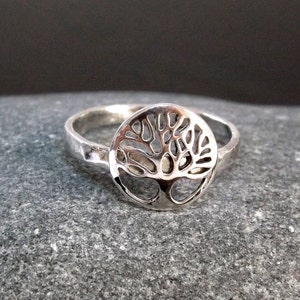 Sterling Silver Tree Of Life Ring. Handmade In Cornwall image 2