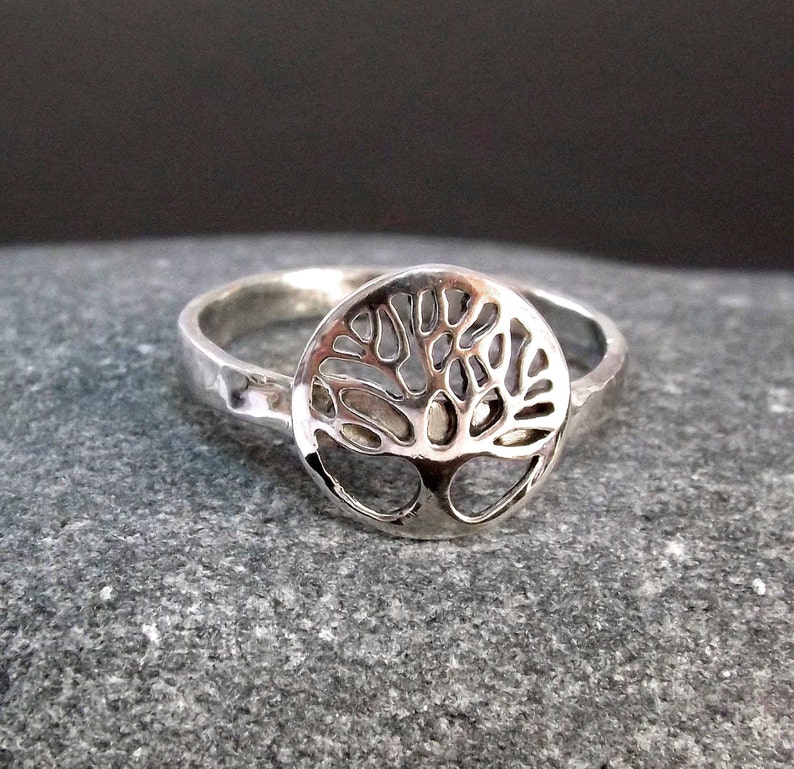 Sterling Silver Tree Of Life Ring. Handmade In Cornwall image 2