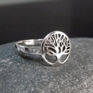 Sterling Silver Tree Of Life Ring. Handmade In Cornwall image 1