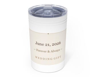 Vaso personalizado / Vaso térmico con aislamiento al vacío personalizado / Regalo para damas de honor / Regalo de boda / Taza de viaje para café