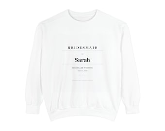 Sudadera de dama de honor / Regalo personalizado para la fiesta nupcial / Sudadera de despedida de soltera / Sudadera de madrina / Camiseta para prepararse