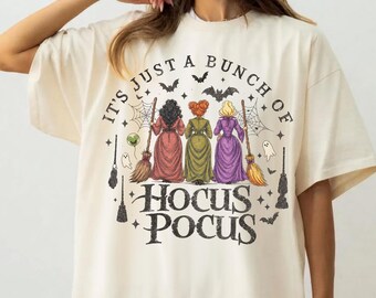 Halloween Hocus Pocus Shirt, Movie Witches Funny Horror Characters t-shirt, Sanderson Sisters Sweatshirt, Disney Scary Movie, Family Trip