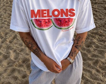 Melons Bikini Shirt, Funny Beach Graphic Tee, Summer Vacation Shirt, Girls Trip Tee, Beach Party T-Shirt