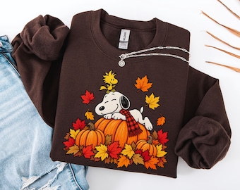 Cute Fall Pumpkin Autumn Shirt, Cozy Harvest Graphic Tee, Vintage Fall Leaves Shirt, Pumpkin Patch Sweatshirt, Seasonal Gift