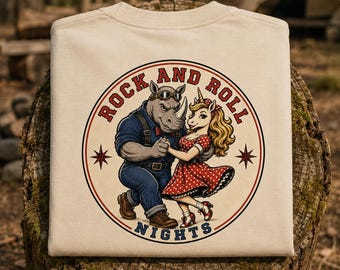 Retro Camping T-Shirt: Rock And Roll Nights Camper Tee