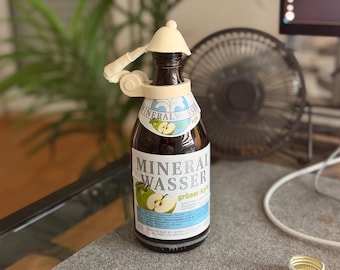 Bottle cap holder - closure insect screen