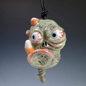 Ceramic Mini Monster Bell, Clay Monster, Handmade Original Creature Pottery, Fantasy Pottery, Monster Art, OOAK, Gift for Him or Her