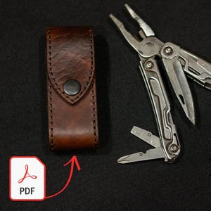 Leatherman Sheath Templates (PDF, SVG, DXF) for Leatherwork, Laser Cut