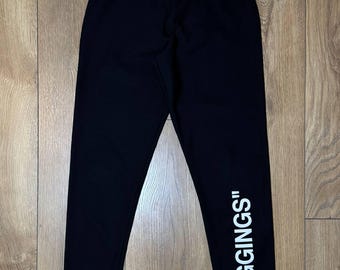 Leggings originales negros Off-White Virgil Abloh "LEGGINGS" Made in Italy, en muy buen estado, talla IT 42 S, estilo streetwear.