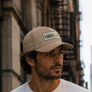 Timber Raw Patch Cap | Structured Twill Dad Hat | Adventure Lifestyle Hat | Outdoor Travel Cap | Men's Casual Baseball Cap | Latin Roots