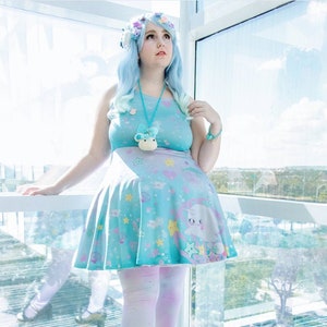 Sweet Lolita - Robe boule océan Fairy Kei pastel
