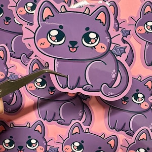 Cute Cat Vinyl Sticker | Kawaii stickers | Cute Stickers | cute cat sticker