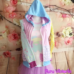 Candy Bear Harajuku Decora Fairy Kei Pastel Hoodie | Plus Size Hoodie