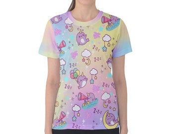 Narwhal Dream Tee: Kawaii Harajuku Shirt (Plus Size)