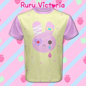 Bunny Cry Unisex Menhera Kei Harajuku Shirt